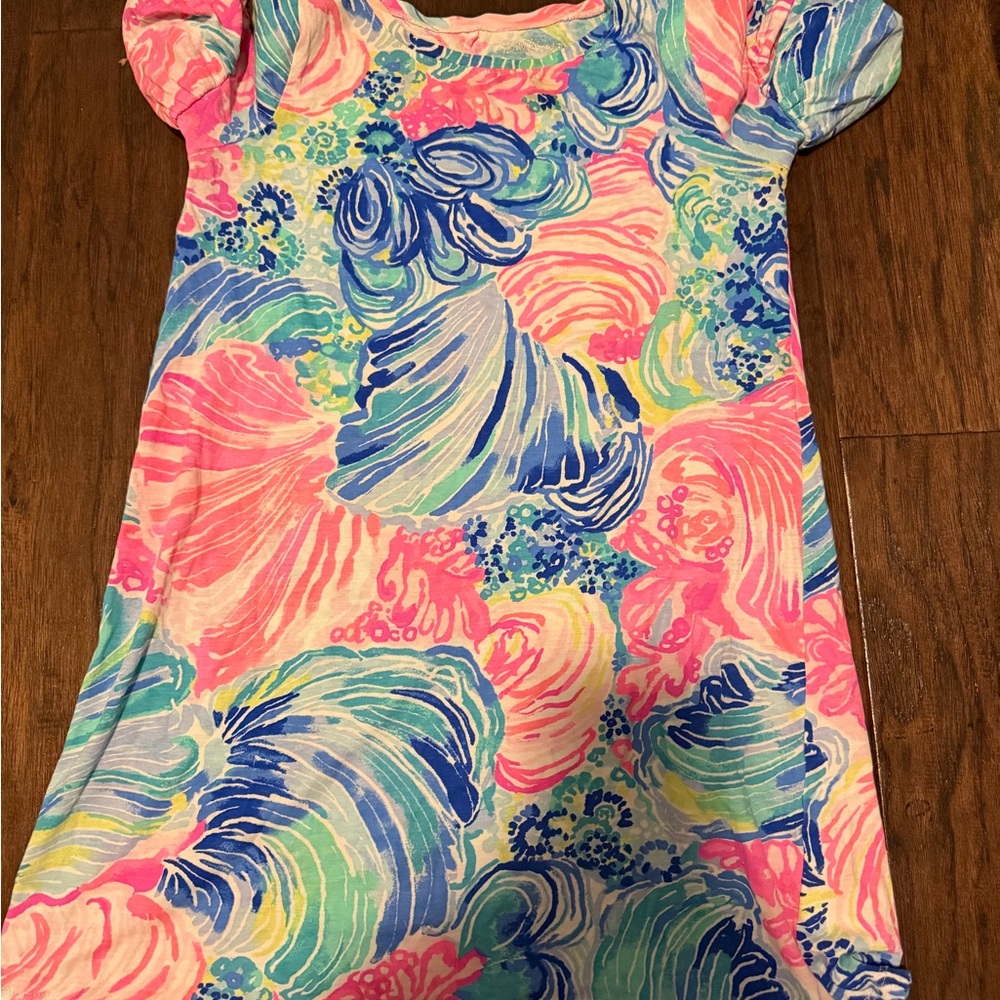Lilly Pulitzer Kids Dress size 6-8 - Pink, Blue, Green Swirl